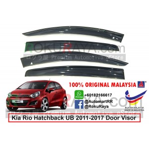 Kia Rio UB Hatchback (3rd Gen) 2011-2017 AG Door Visor Air Press Wind Deflector (Big 12cm Width)